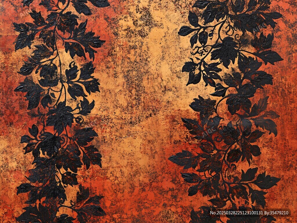 復(fù)古花卉紋理背景圖案