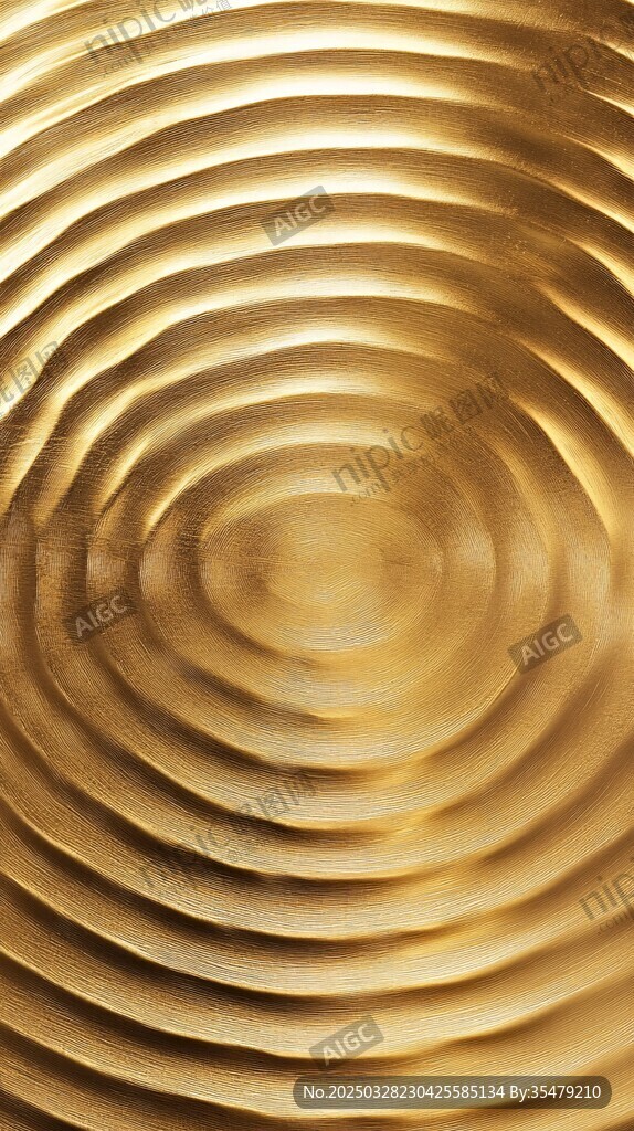 金色波紋質感紋理圖案