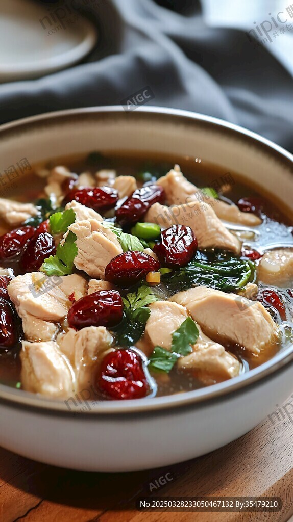紅棗雞肉養生湯美味誘人