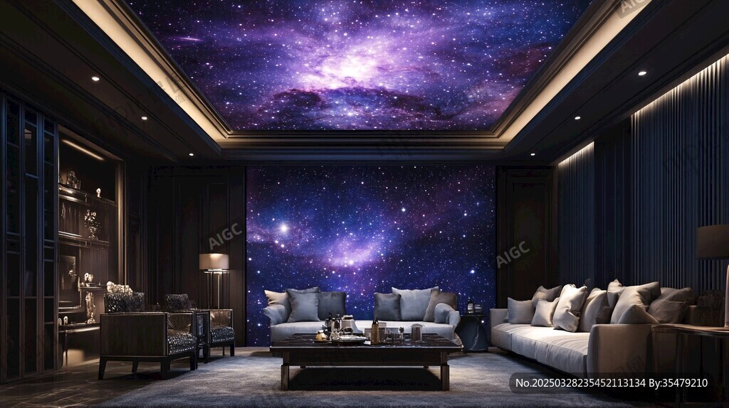 夢幻星空主題客廳設(shè)計