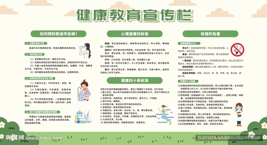 健康教育宣傳欄展板