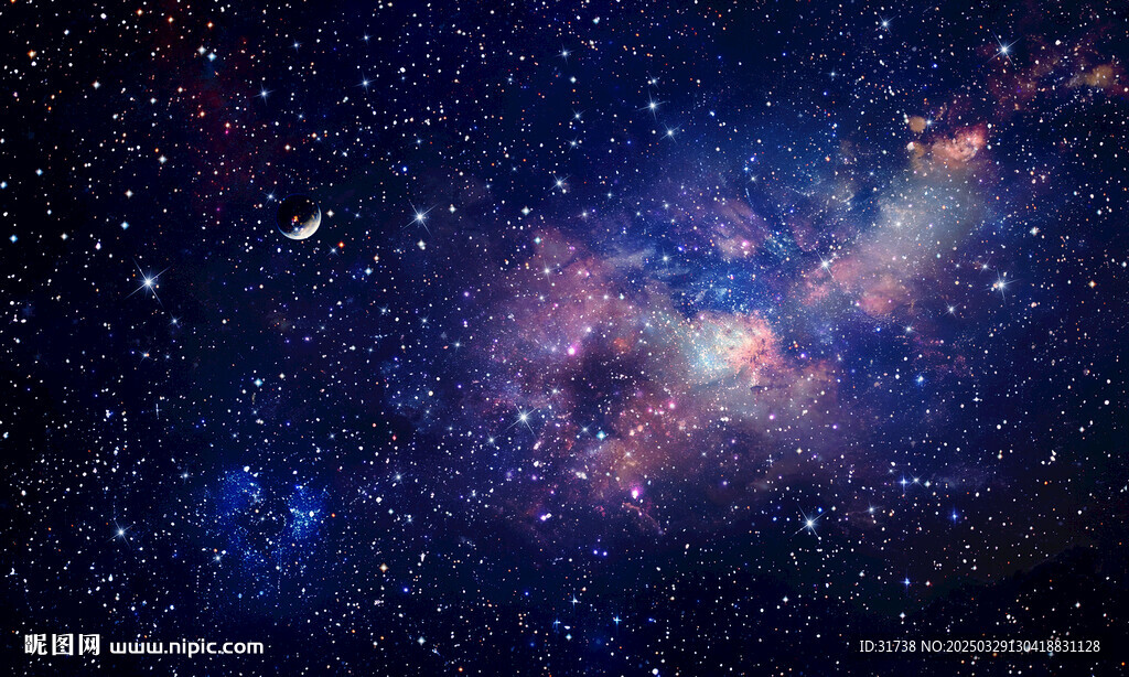 黑色宇宙星空背景圖