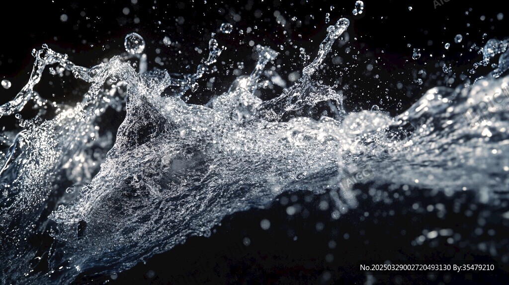 水花飛濺瞬間