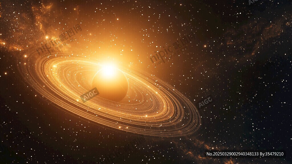 璀璨星系中的神秘環(huán)狀星球
