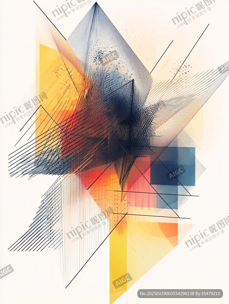 抽象幾何藝術創意圖形