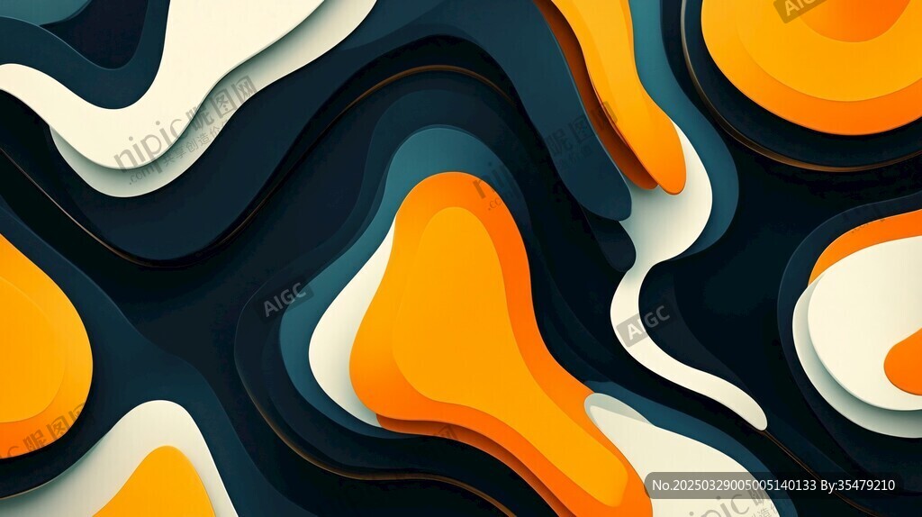 流體漸變抽象幾何圖案背景