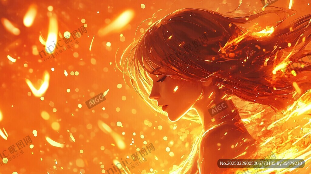 火焰少女 夢(mèng)幻炫麗瞬間