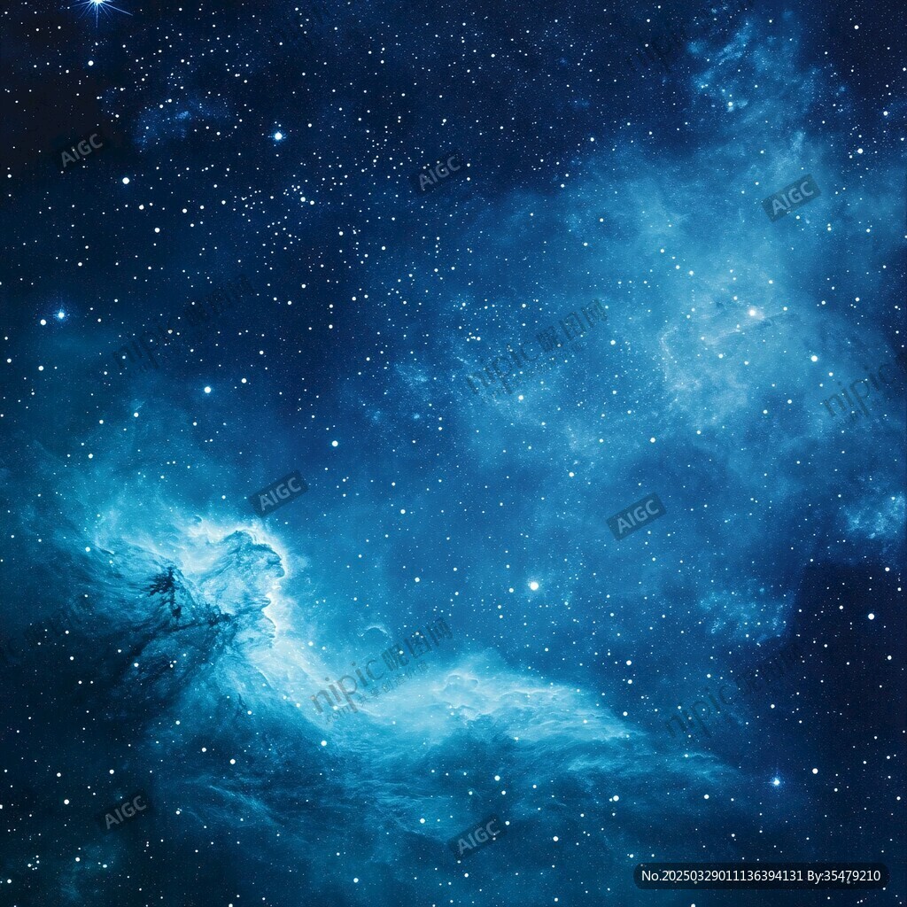 夢幻深邃的浩瀚星空景象