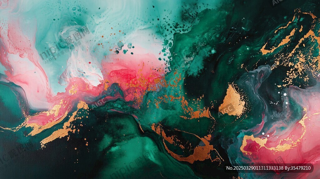 梦幻流体色彩艺术画作 梦幻流体色彩艺术画作