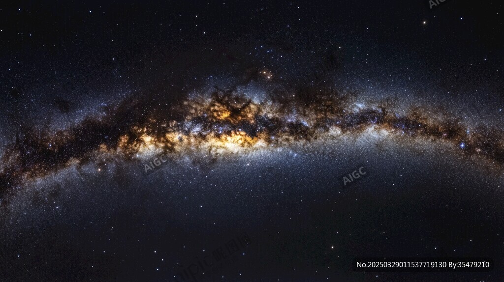 璀璨銀河系壯麗星空景象