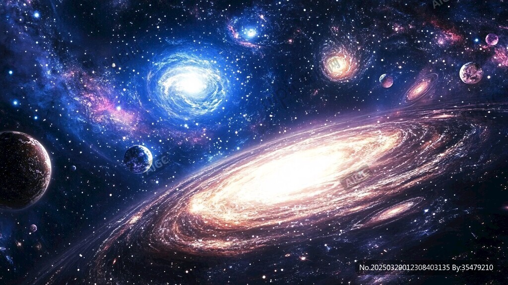 夢(mèng)幻宇宙星系壯麗景象
