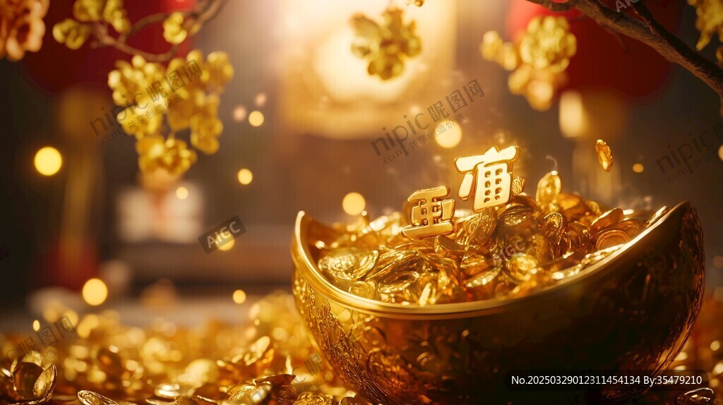 金元寶滿(mǎn)溢 新年財(cái)運(yùn)旺