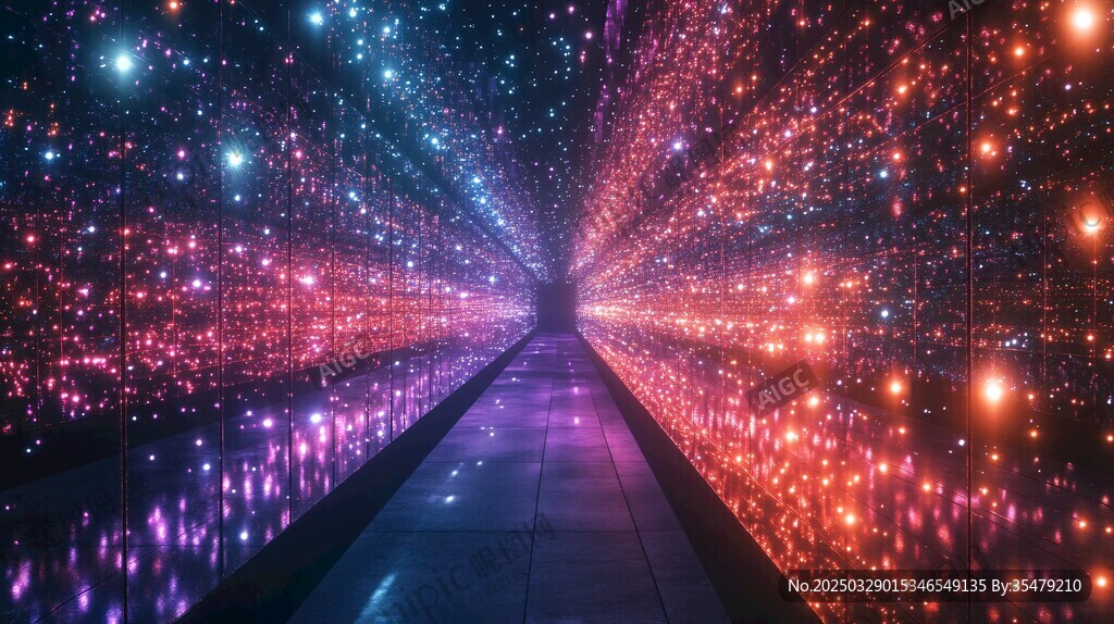 夢幻星空隧道奇幻景象