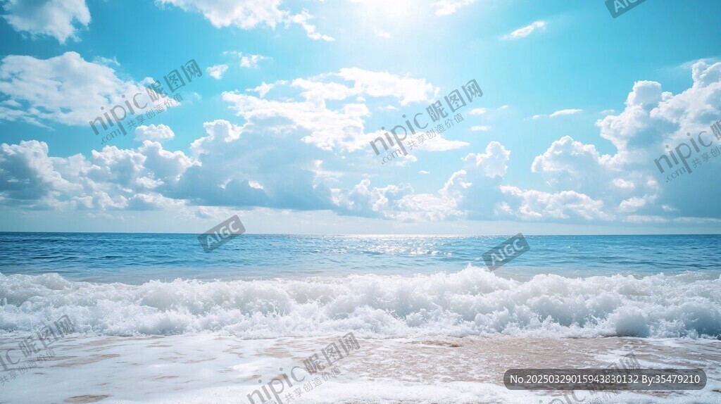 陽光海岸 海浪翻涌的美景