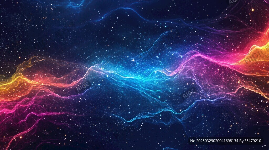 夢幻炫彩宇宙動感光線