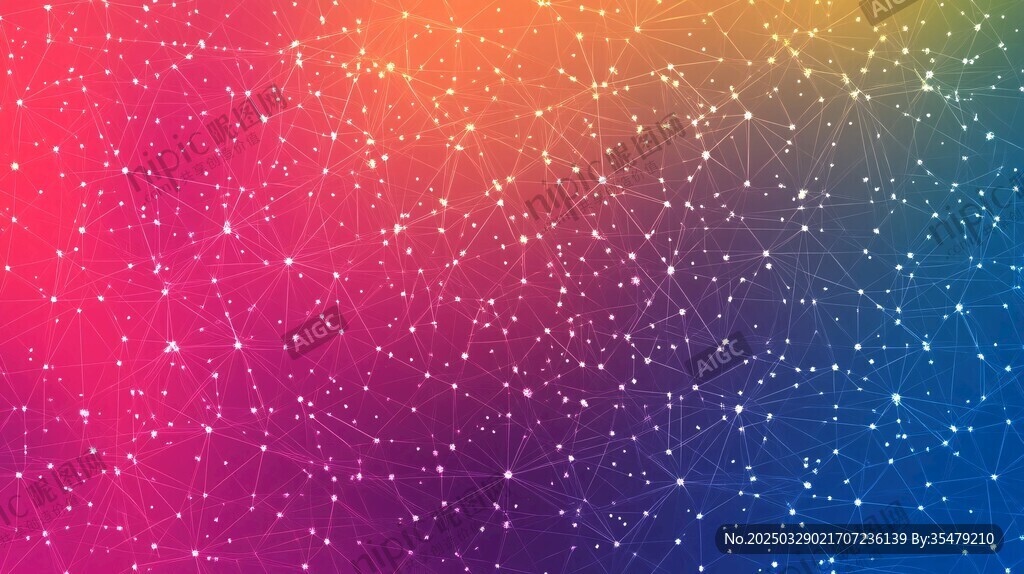夢幻漸變星空背景圖