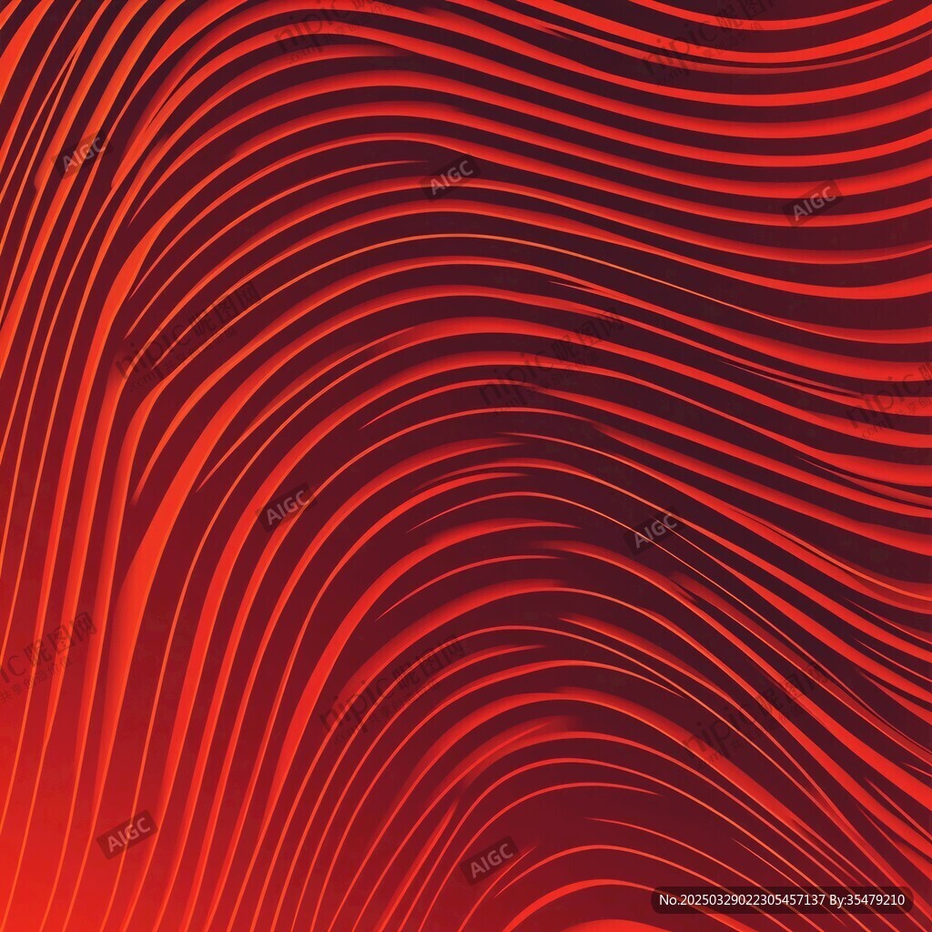 紅色動感波浪紋理背景圖