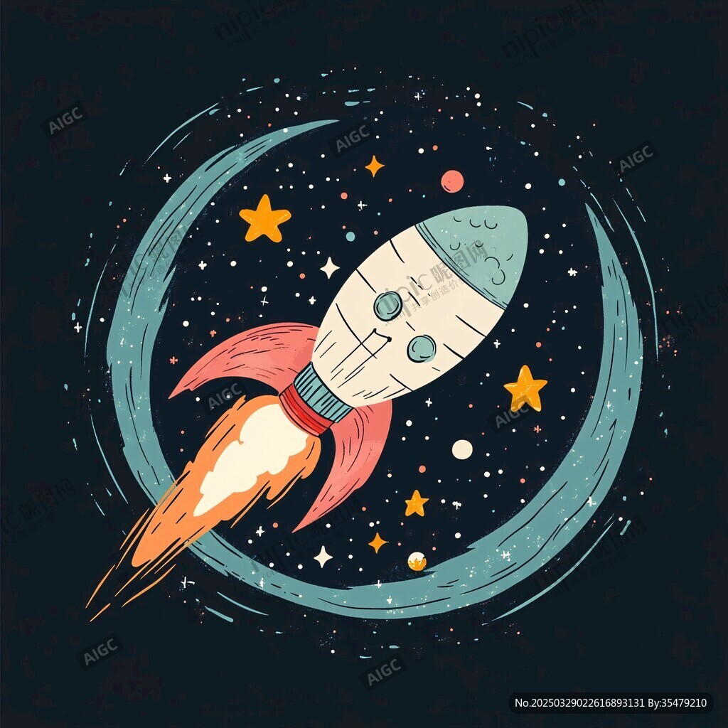 火箭暢游夢幻星空世界