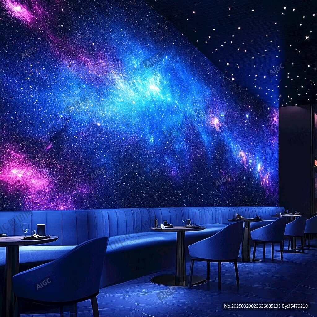 夢幻星空主題餐廳空間