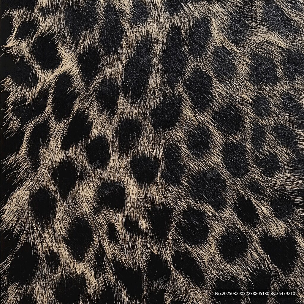 豹紋動物皮毛紋理特寫