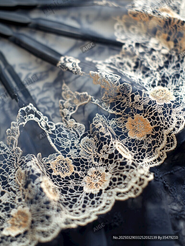 精美蕾絲花邊細節(jié)展示