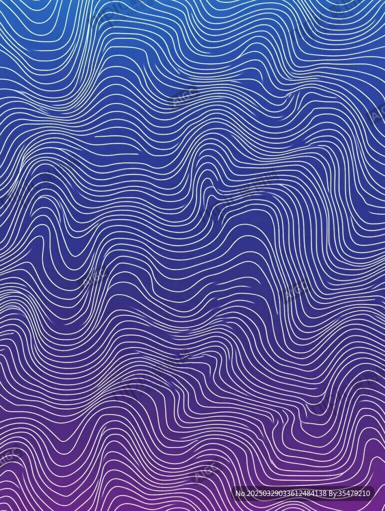 藍(lán)紫漸變波浪線條背景圖