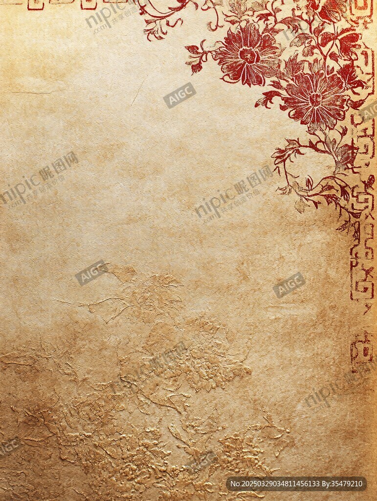 古典中式花紋復(fù)古背景圖