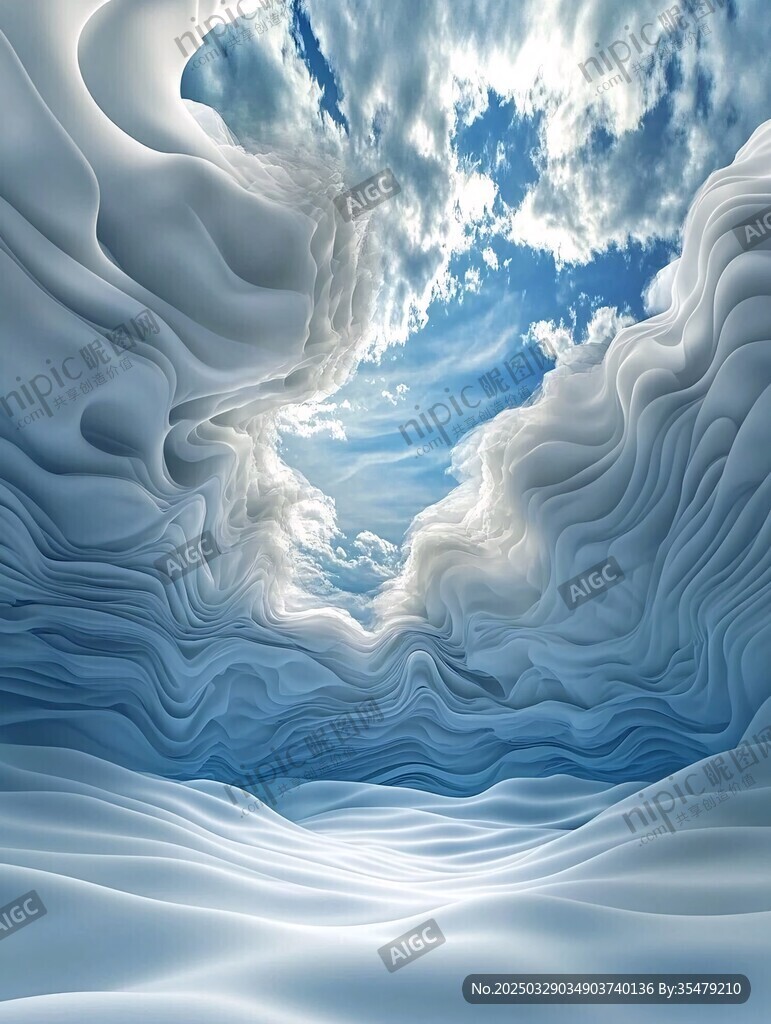 夢(mèng)幻云海中的奇幻天空景觀