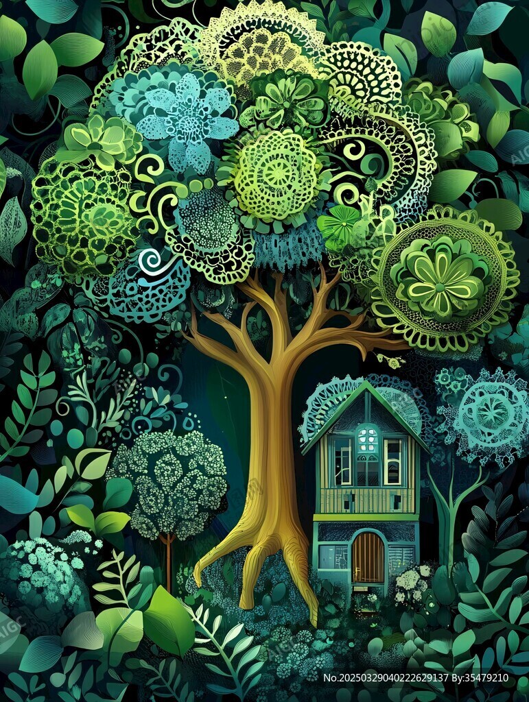 夢幻森林中的童話小屋