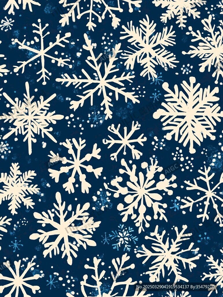 雪花圖案 冬日浪漫裝飾元素