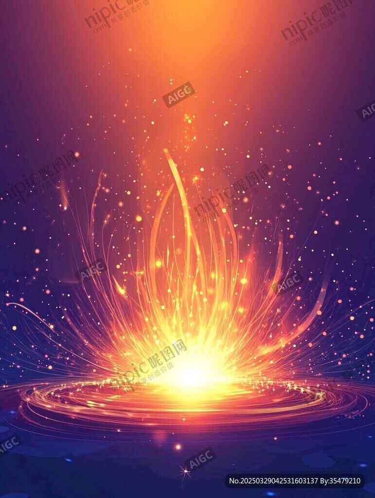 炫彩光效能量爆發(fā)畫面