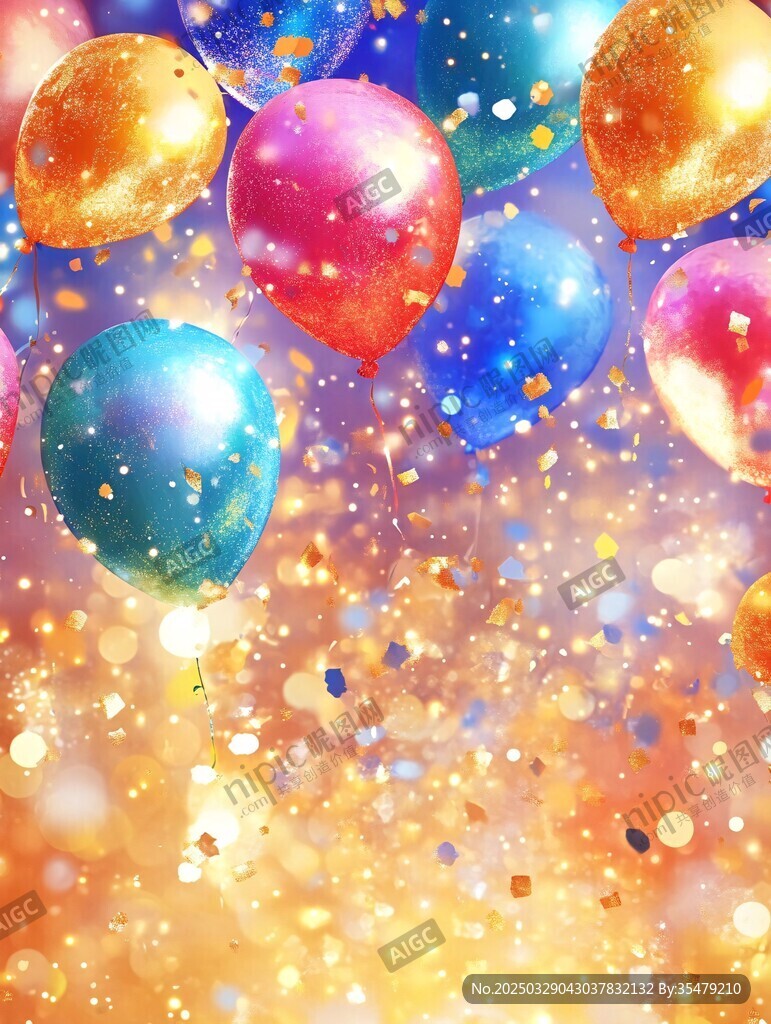 繽紛氣球營造夢幻慶祝氛圍