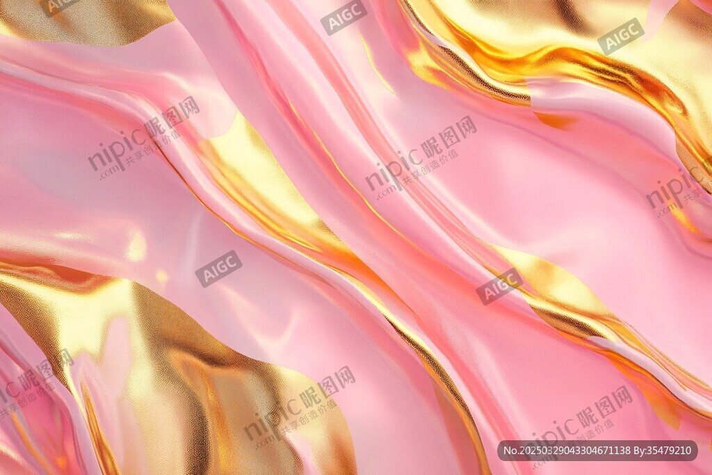 夢幻粉金流動質(zhì)感背景