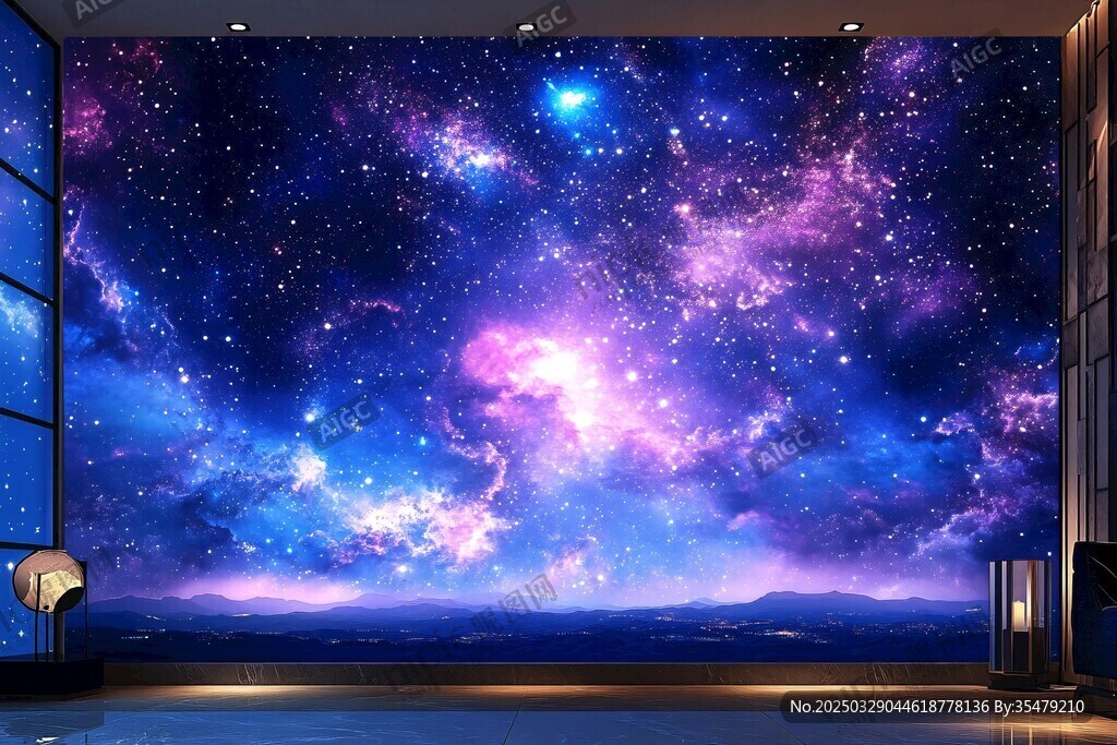 夢幻星空背景墻