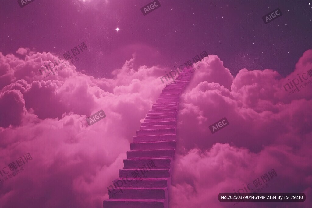 夢幻云梯通往云端星空