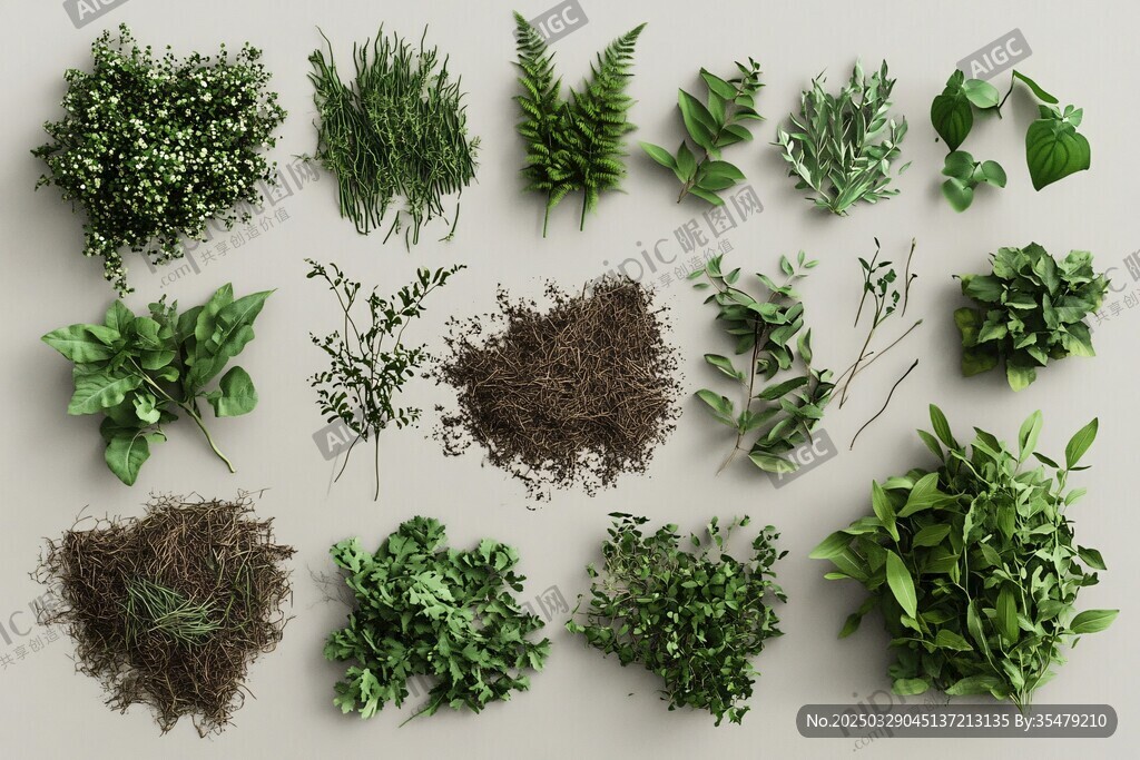 多樣綠植集合