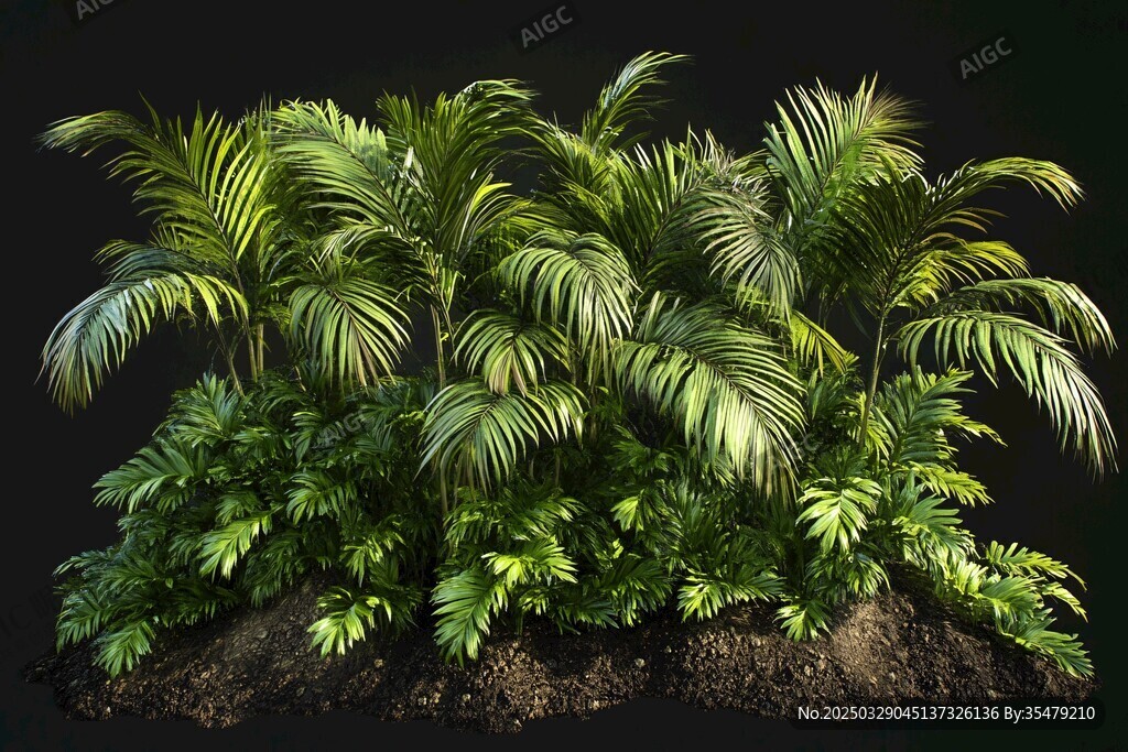 熱帶棕櫚綠植景觀
