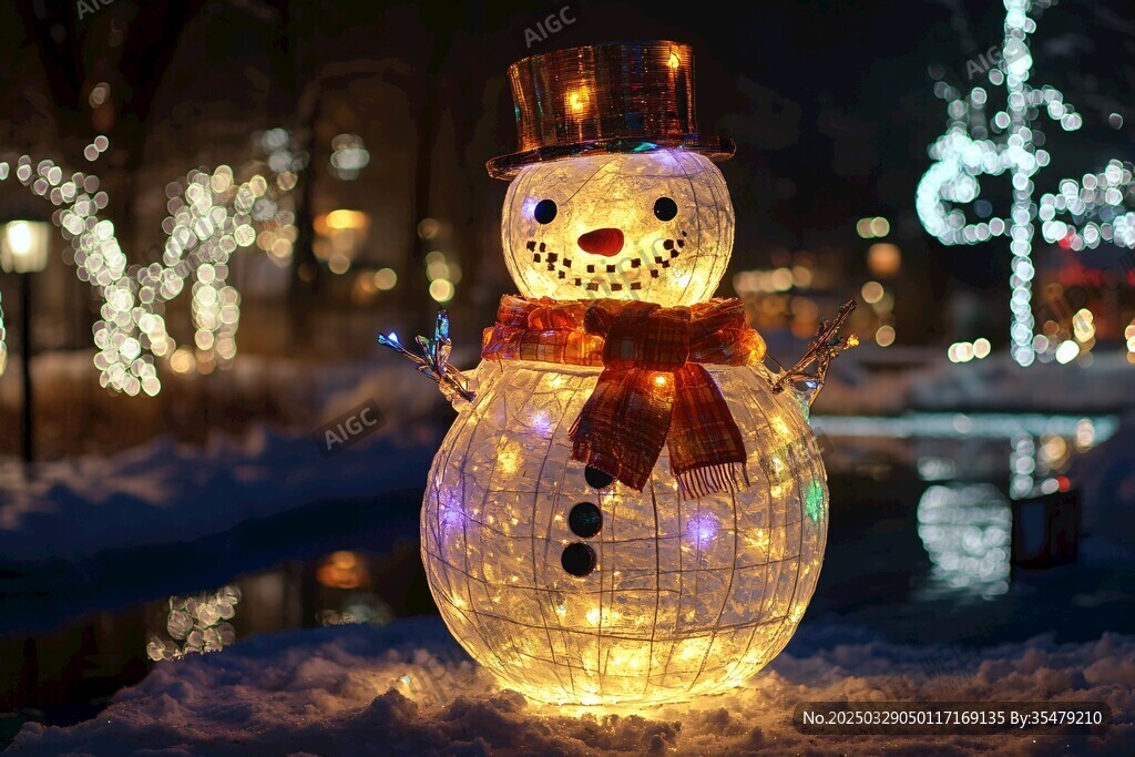 發(fā)光雪人點亮冬日浪漫