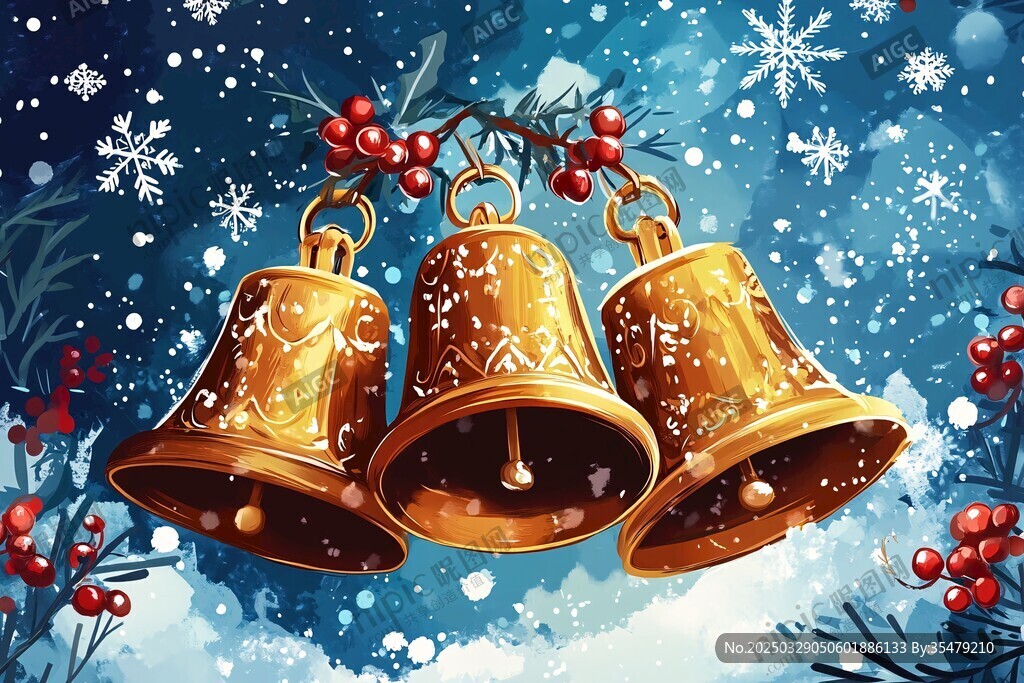 圣誕金鈴雪景圖