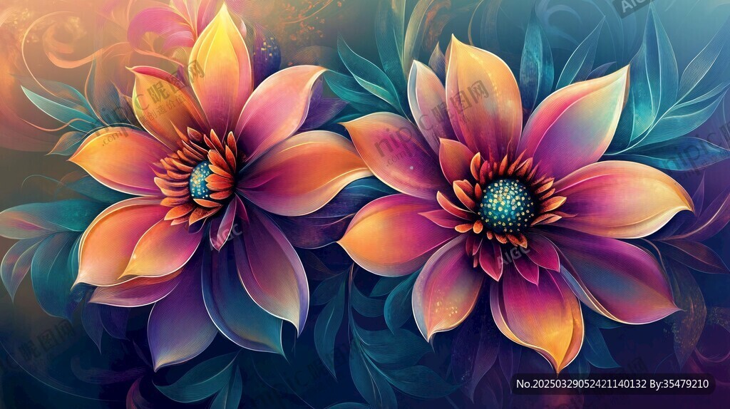 夢(mèng)幻雙花綻放