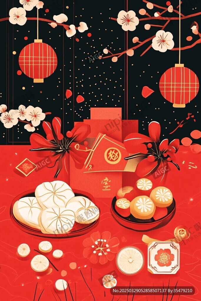 新春佳節的甜蜜喜慶時刻
