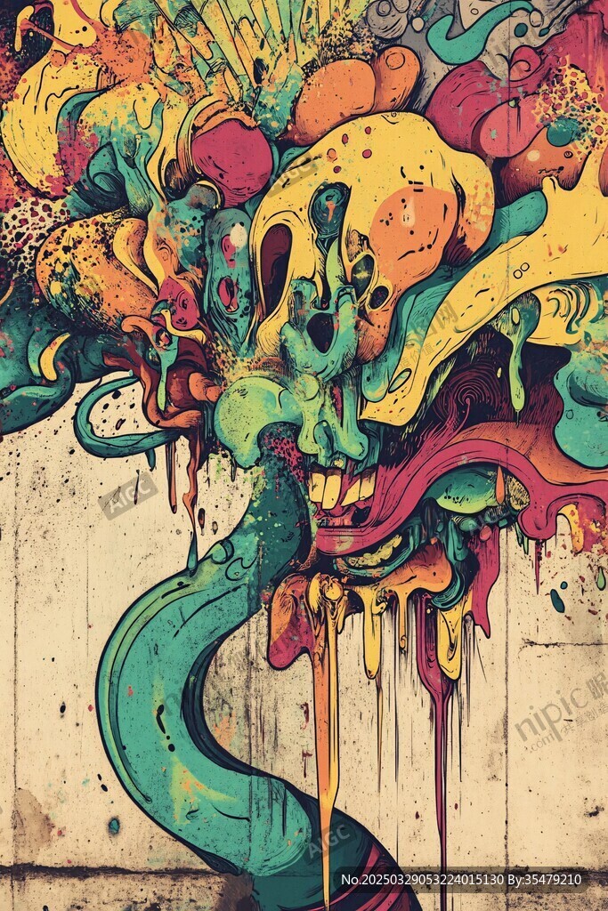 奇幻涂鴉藝術樹
