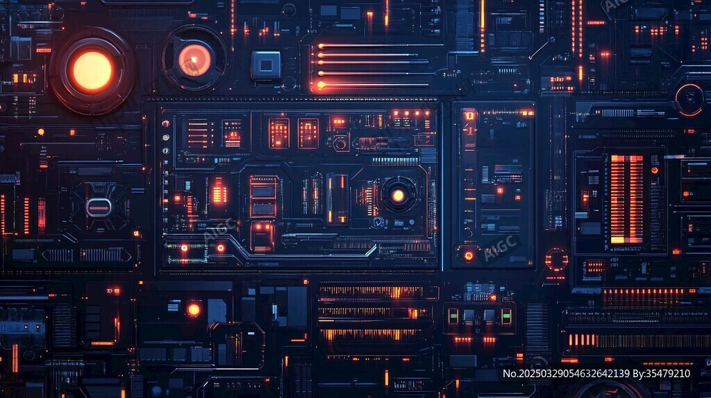 未來感電路板科技視覺盛宴