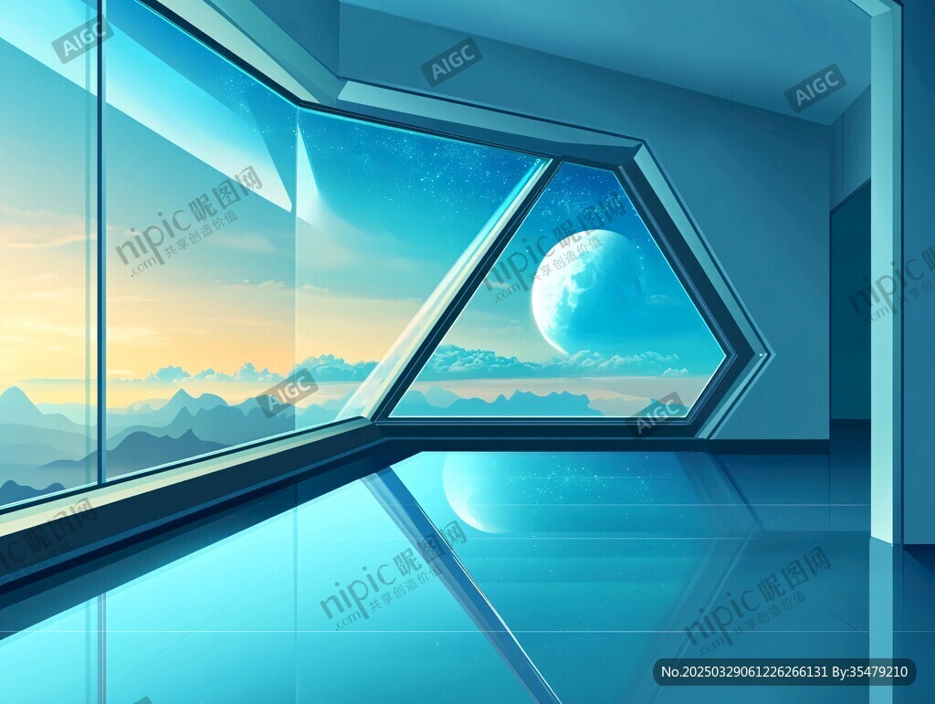未來感太空觀景室