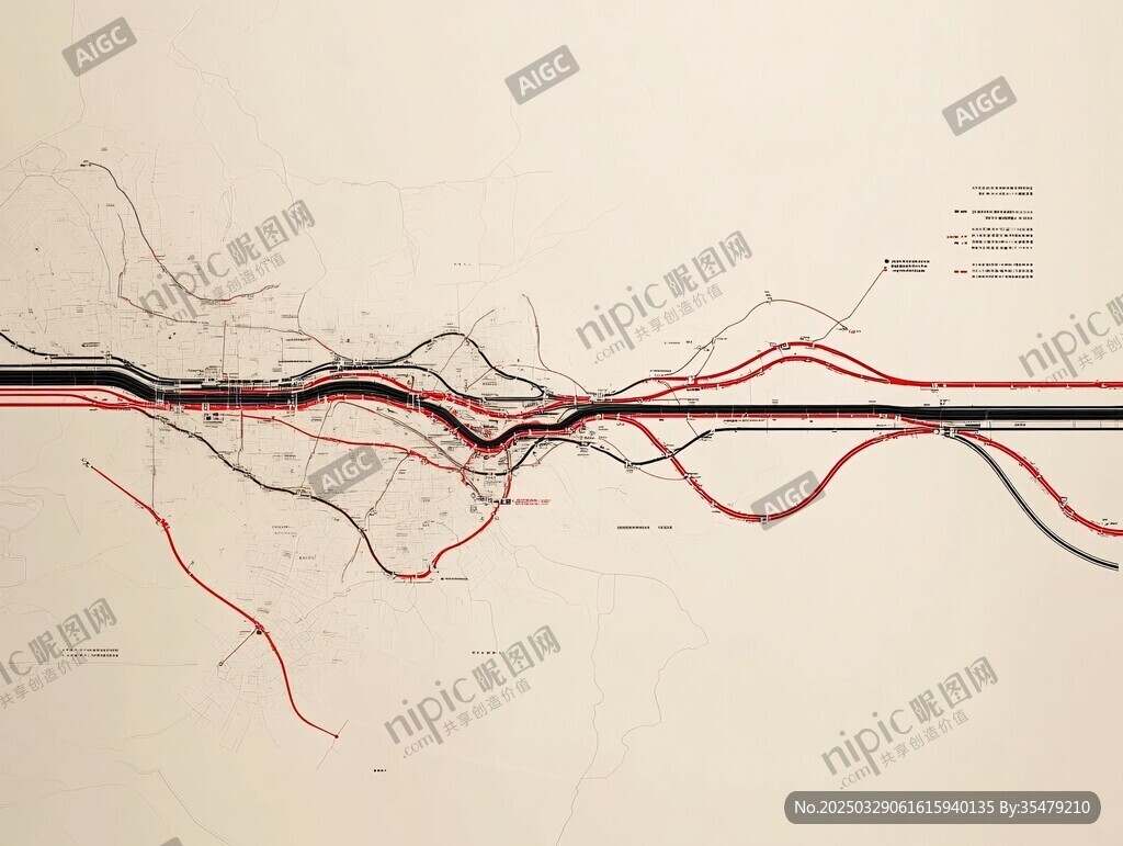 鐵路線路規劃示意圖