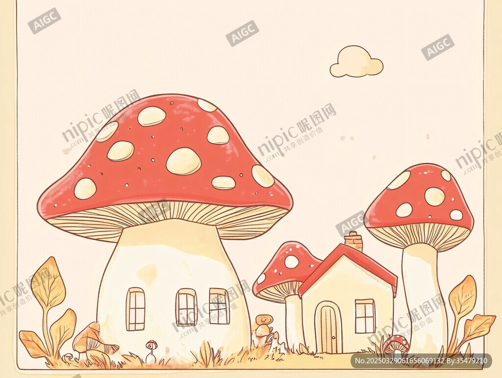 蘑菇小屋的夢幻童話世界