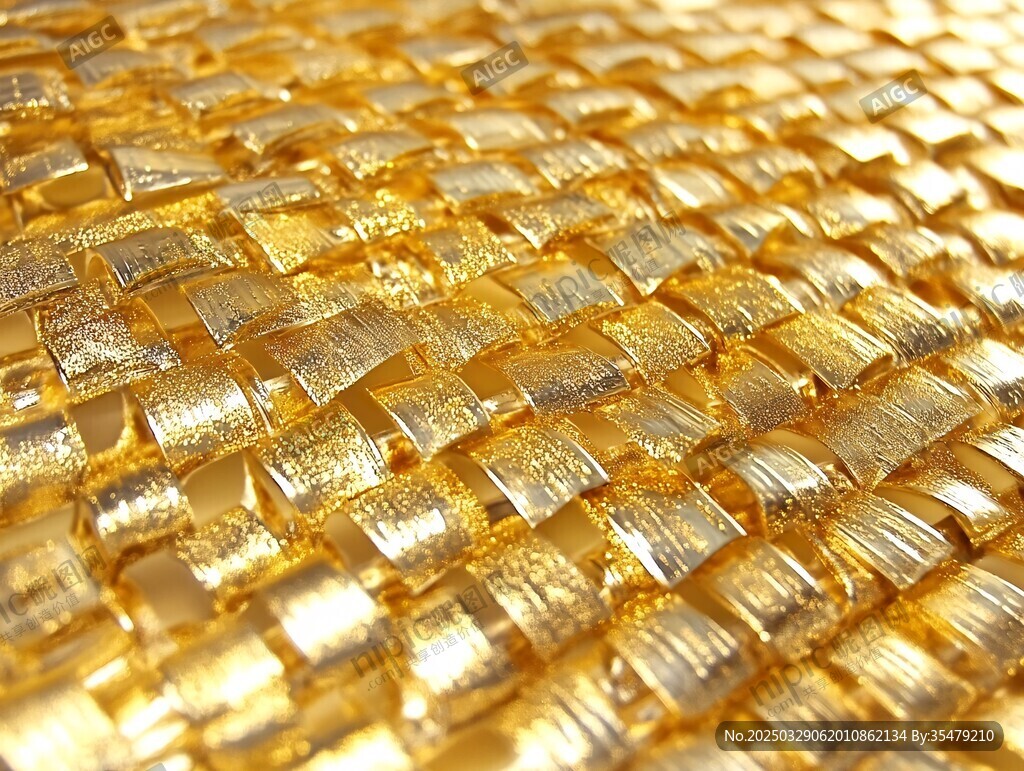 金色編織紋理精美材質