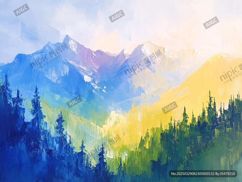 夢幻山林間的壯美山脈