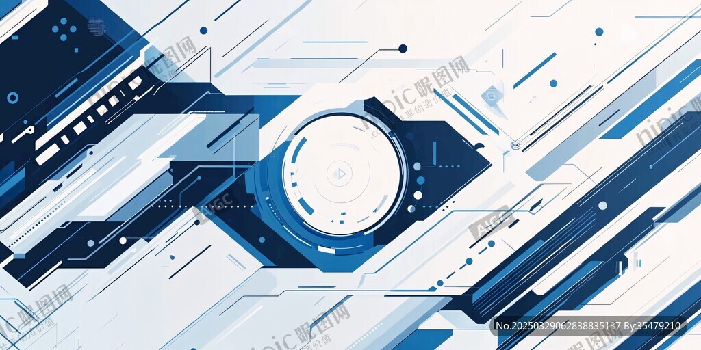 科技風(fēng)抽象幾何背景圖案