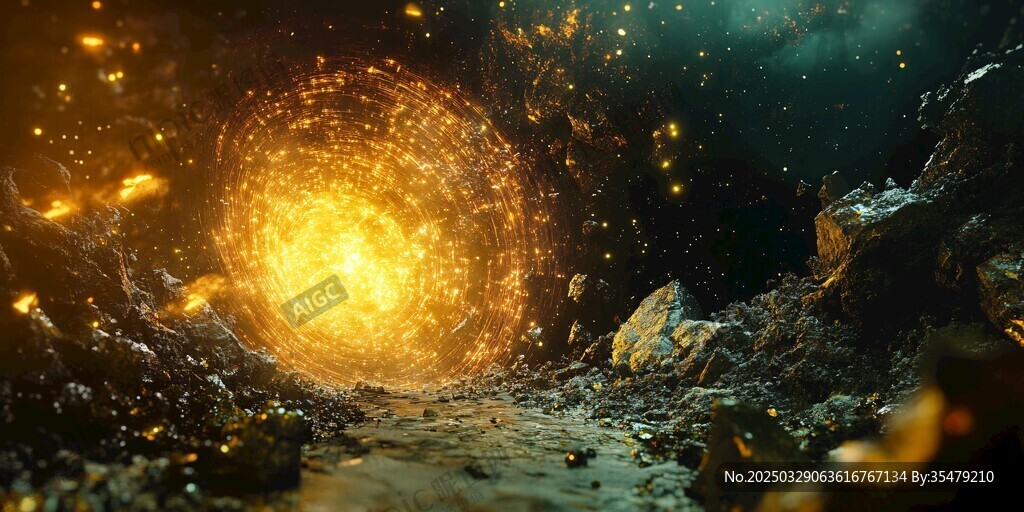 神秘宇宙能量漩渦景觀